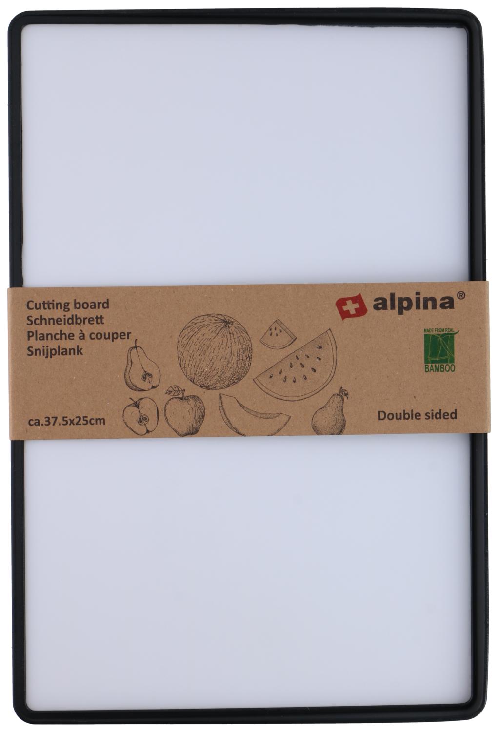 ALPINA DUBBELZIJDIGE SNIJPLANK 37,5X25CM BAMBOE/KUNSTSTOF - Tuincentrum Lopik
