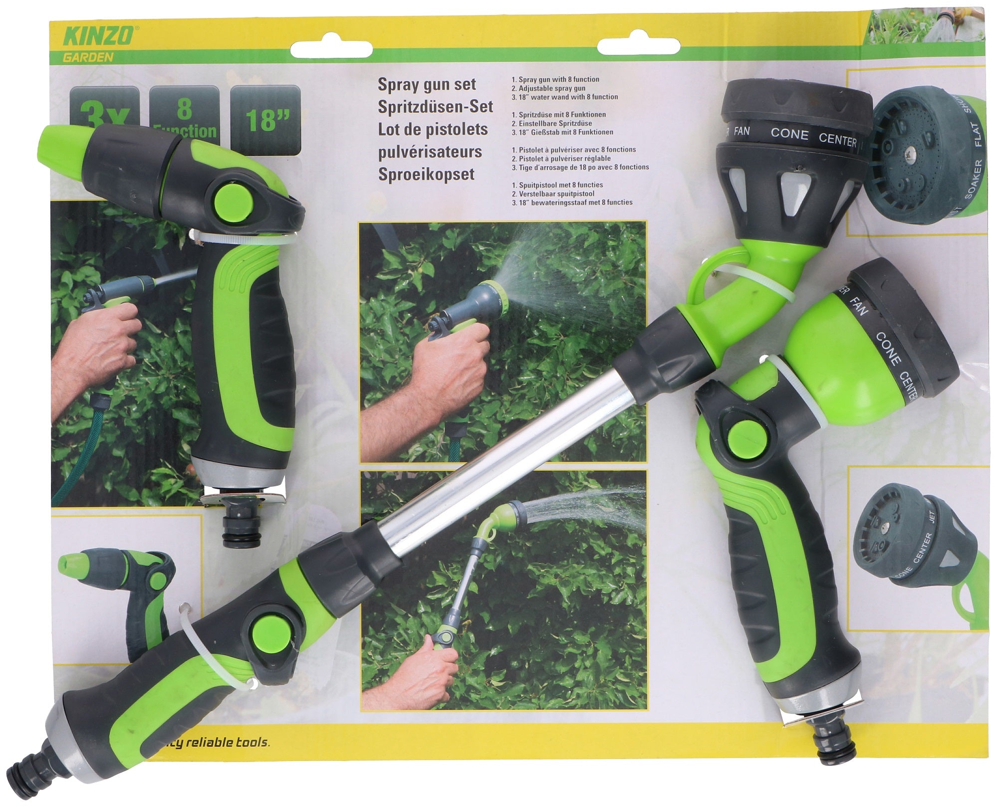 Spraygun Set Soft Handl 3Pcs