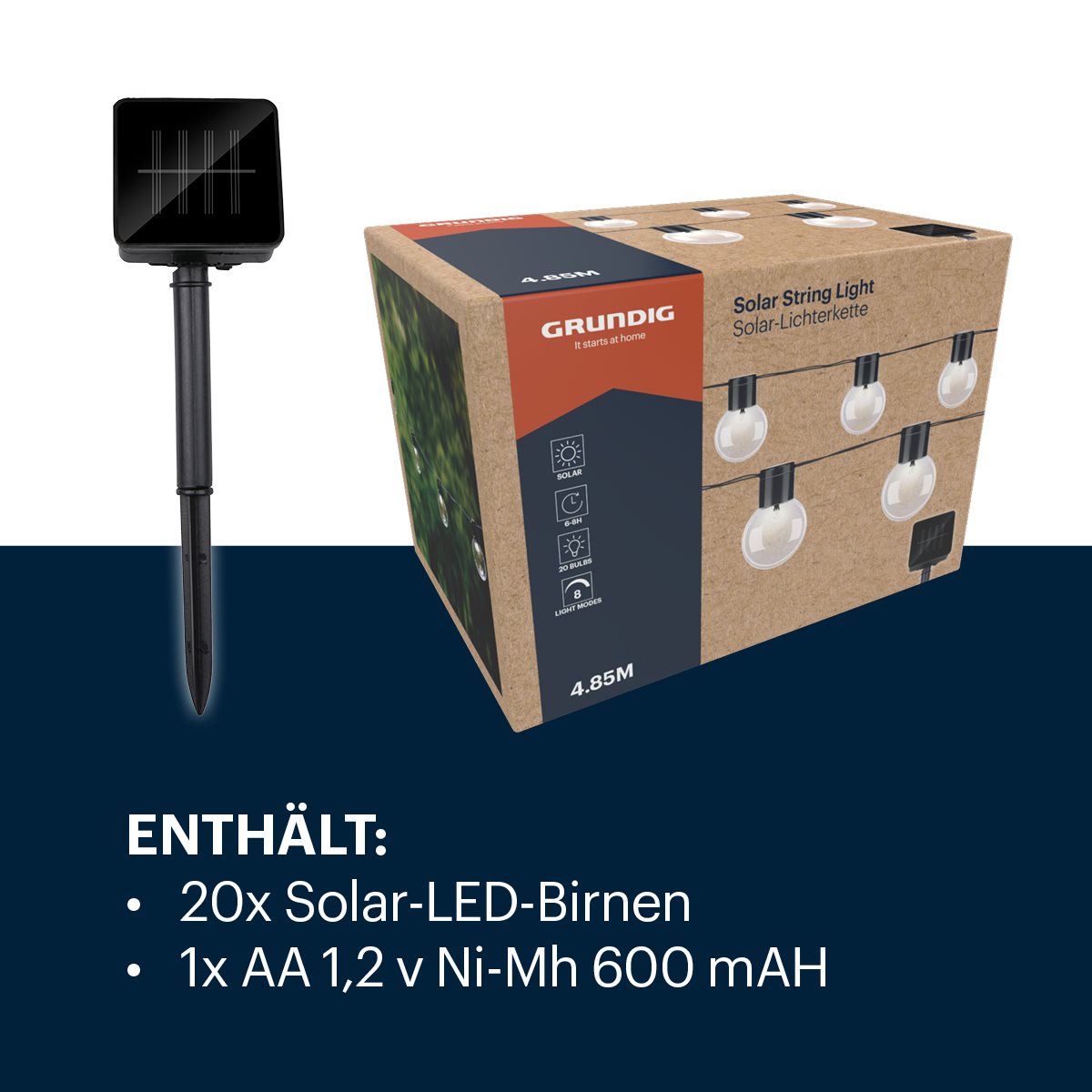 Solar Lichtsnoer 4,85 M