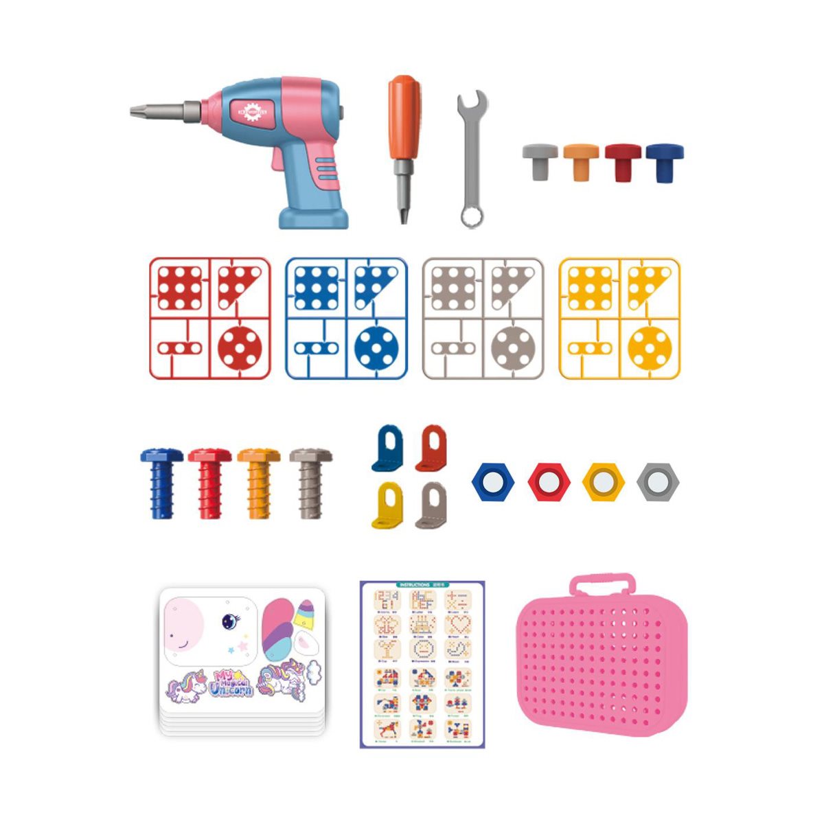 Diy Unicorn Building Box 228Pc