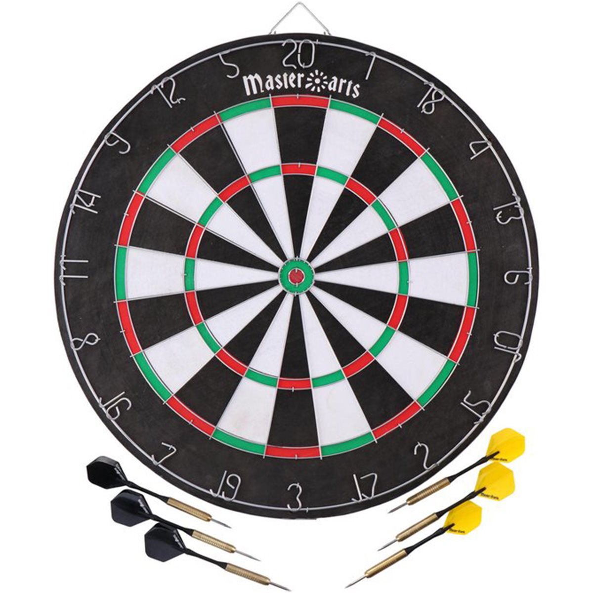 MASTERDARTS DARTBORD STARTERSSET 45CM MET 6 PIJLTJES - Tuincentrum Lopik