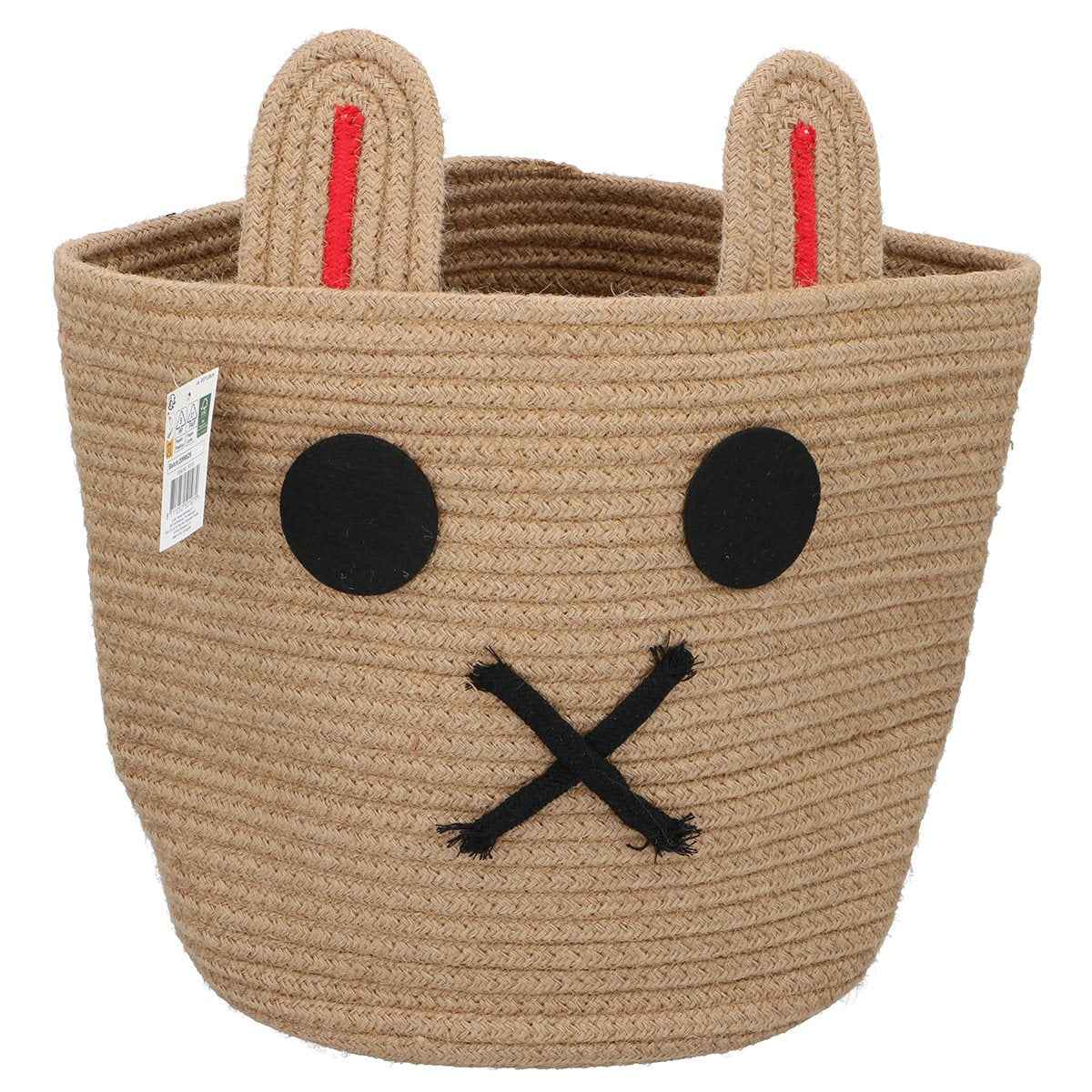 ARTI CASA OPBERGMAND DIEREN PRINT BEIGE/ZWART - Tuincentrum Lopik