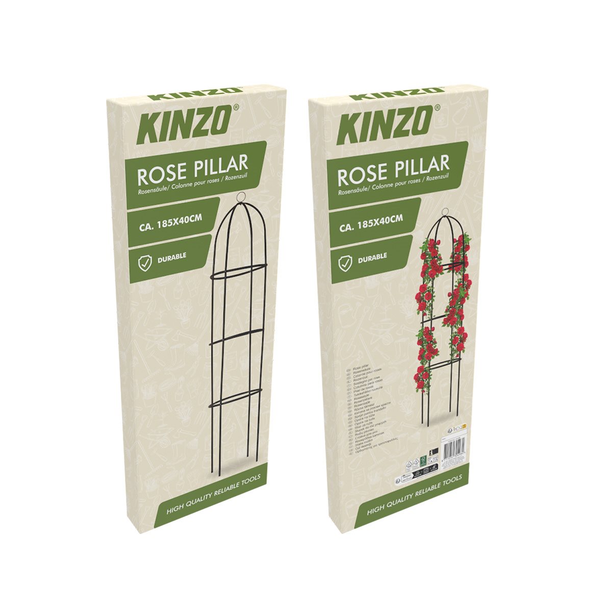 Rozen Plantensteun Rond 185X40Cm