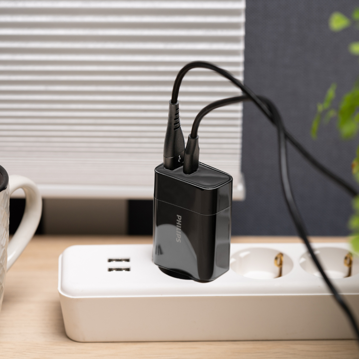 PHILIPS DLP2621/03 USB WANDOPLADER 230V MET USB-A EN USB-C - Tuincentrum Lopik