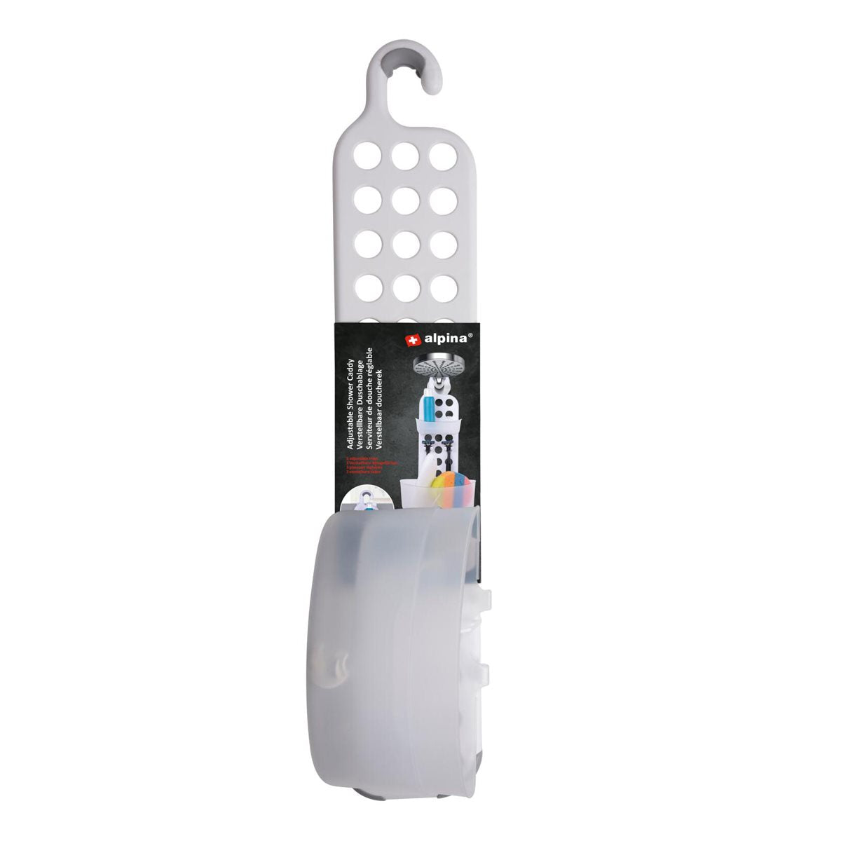 ALPINA OPHANGBAAR DOUCHEREK MET 3 VERSTELBARE LADES 71X25 CM - Tuincentrum Lopik