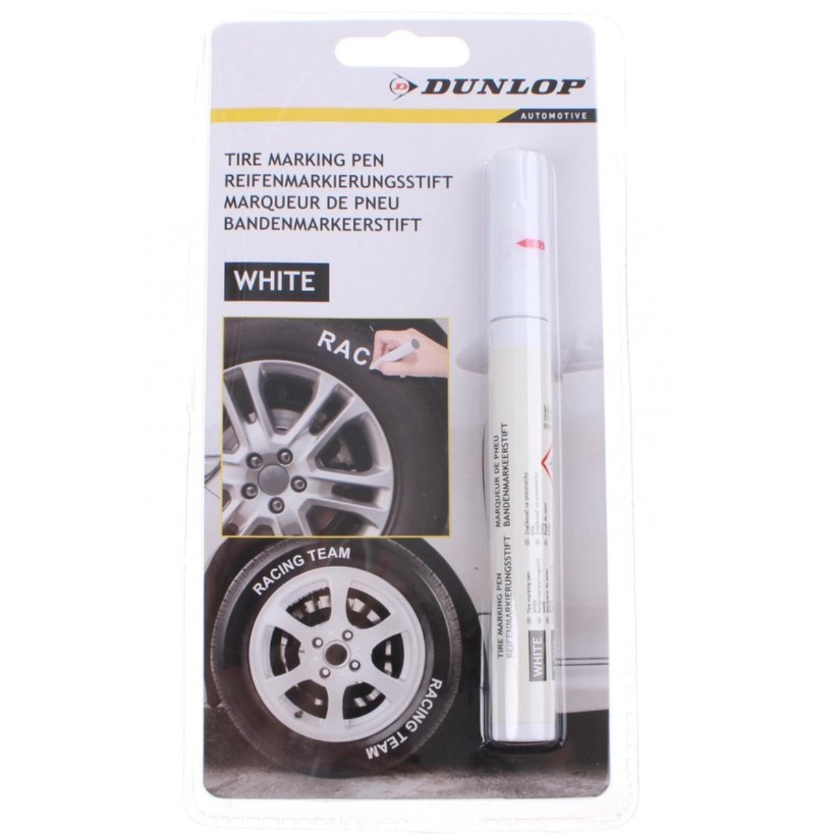 DUNLOP BANDENMARKEERSTIFT WIT 4,5ML - Tuincentrum Lopik