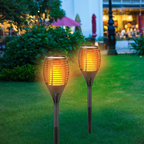 GRUNDIG SOLAR TUINFAKKEL 77CM MET LED VLAMEFFECT - Tuincentrum Lopik