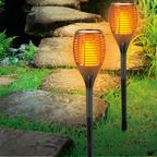 GRUNDIG SOLAR TUINFAKKEL 77CM MET LED VLAMEFFECT - Tuincentrum Lopik