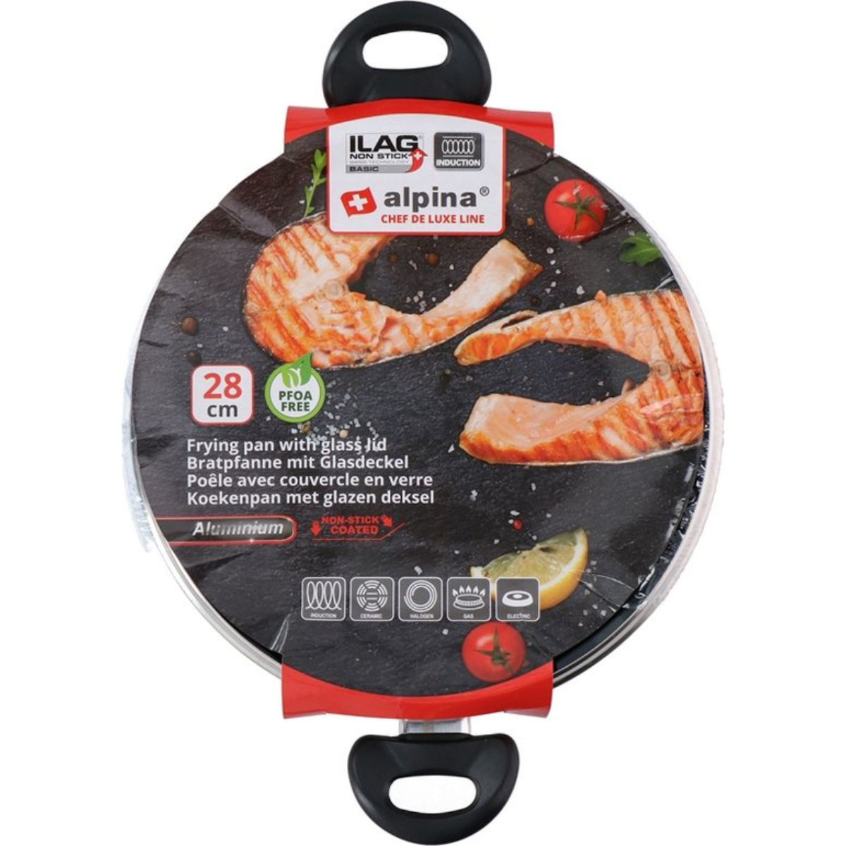 Frying Pan W Glass Lid D28Cm - Tuincentrum Lopik