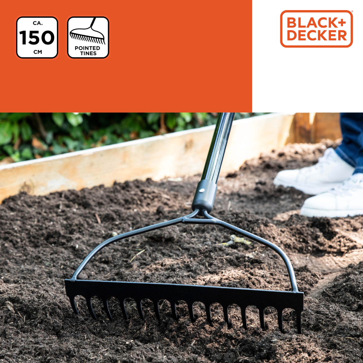 BLACK+DECKER BOW RAKE FIBERGLASS - Tuincentrum Lopik