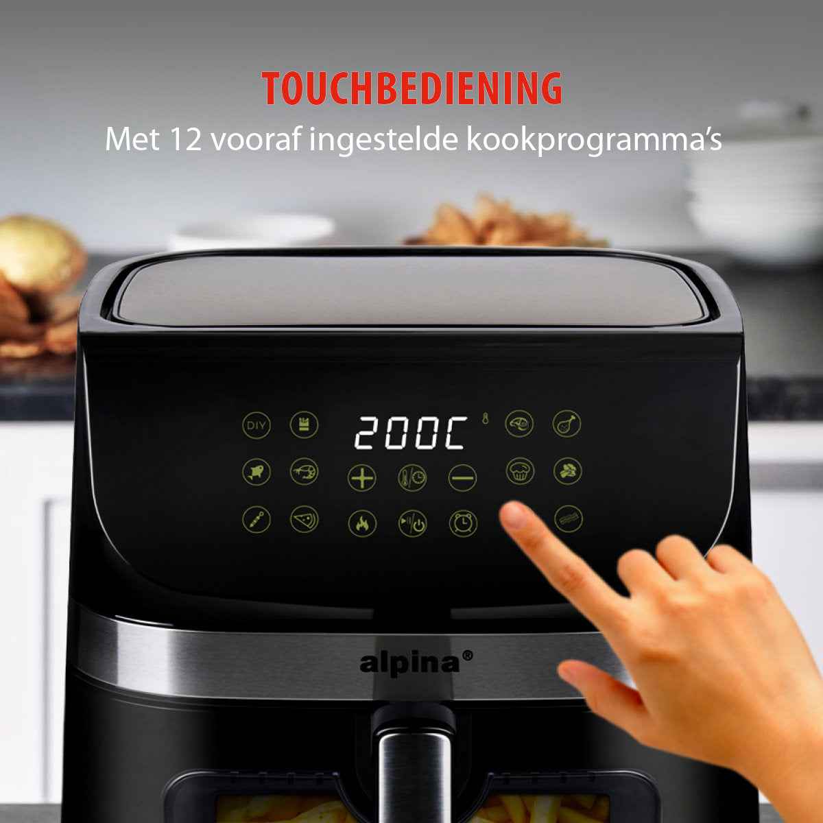 ALPINA AIR FRYER 9L 1800W - Tuincentrum Lopik
