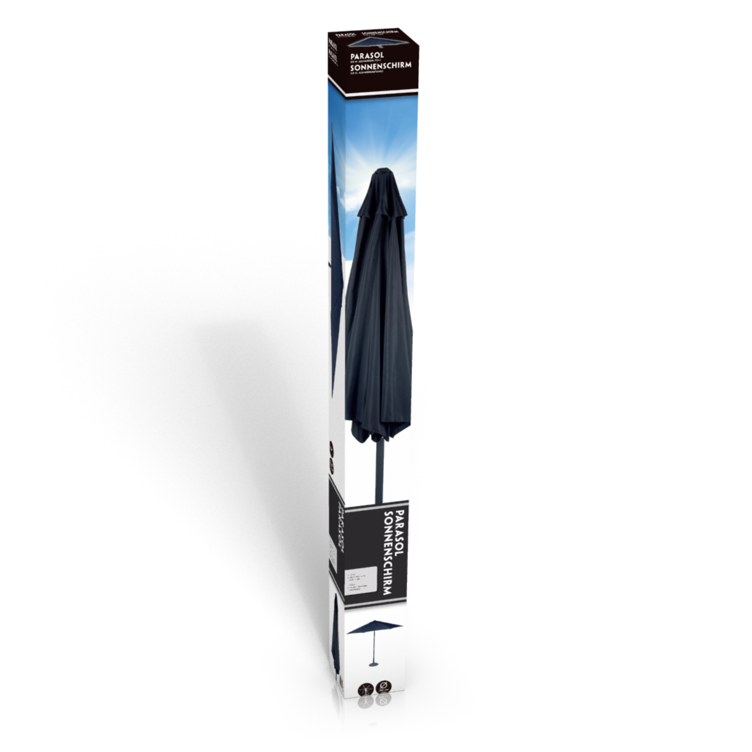 Umbrella & Crank 3Mtr Black