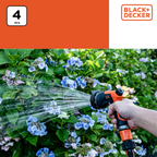 BLACK+DECKER SPROEIKOP SET TUINSLANG 3 KOPPELINGEN 8 PATRONEN KUNSTSTOF - Tuincentrum Lopik