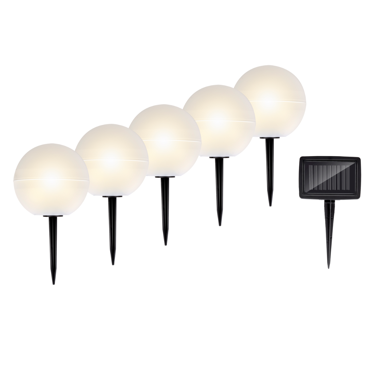 Light Solar 5 Balls Clr Change