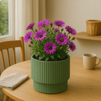 BLOEMPOT KUNSTSTOF GROEN 30 X 29 CM - Tuincentrum Lopik