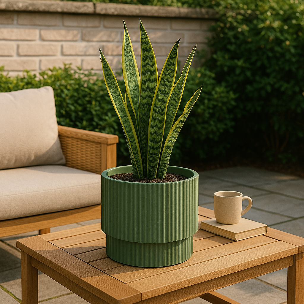 Bloempot 30 X 29 Cm  Groen