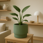 BLOEMPOT KUNSTSTOF GROEN 30 X 29 CM - Tuincentrum Lopik