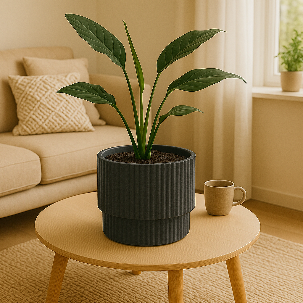 Bloempot 30 X 29 Cm Grijs