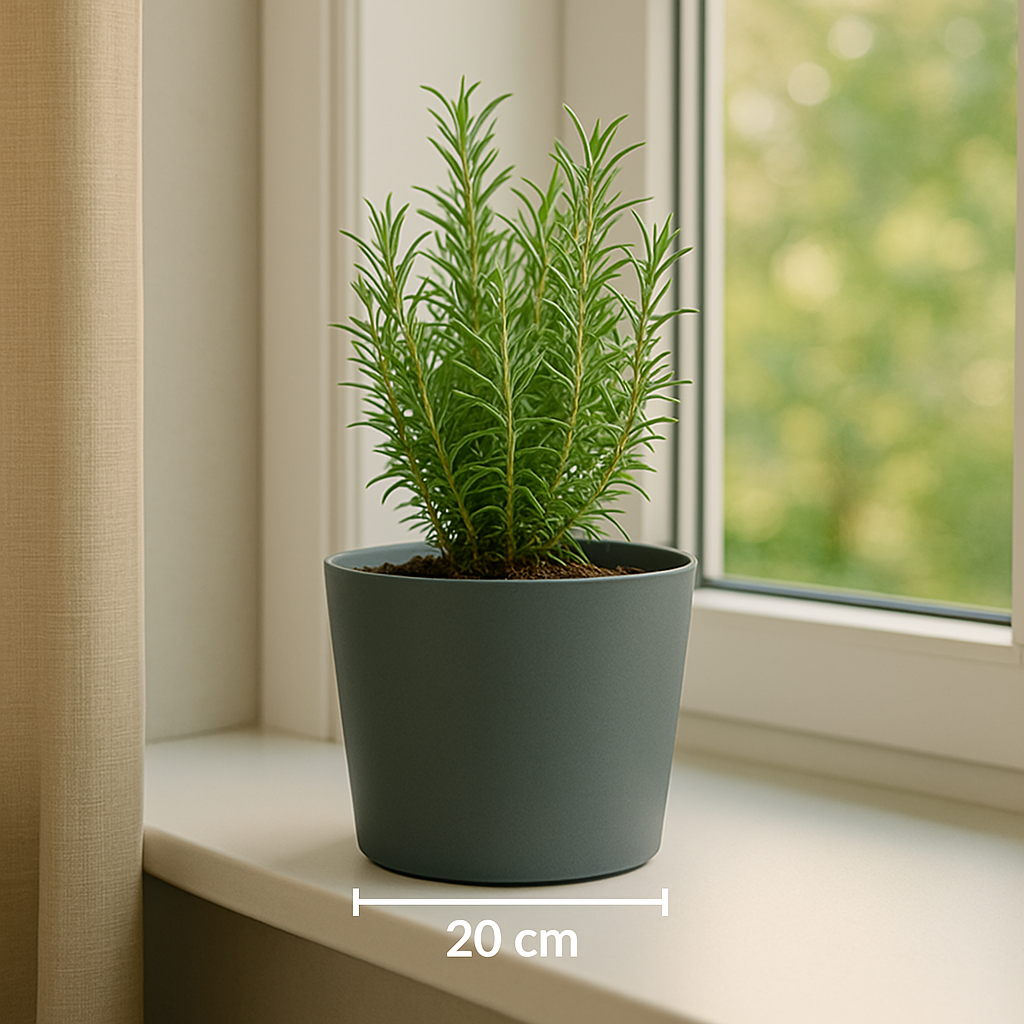 Bloempot 20 X 18 Cm Grijs