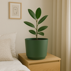 BLOEMPOT KUNSTSTOF GROEN 34 X 30 CM - Tuincentrum Lopik