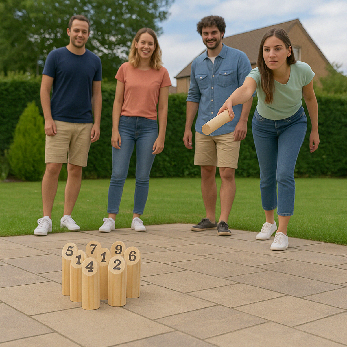 Houten Pinspel 13-Delig