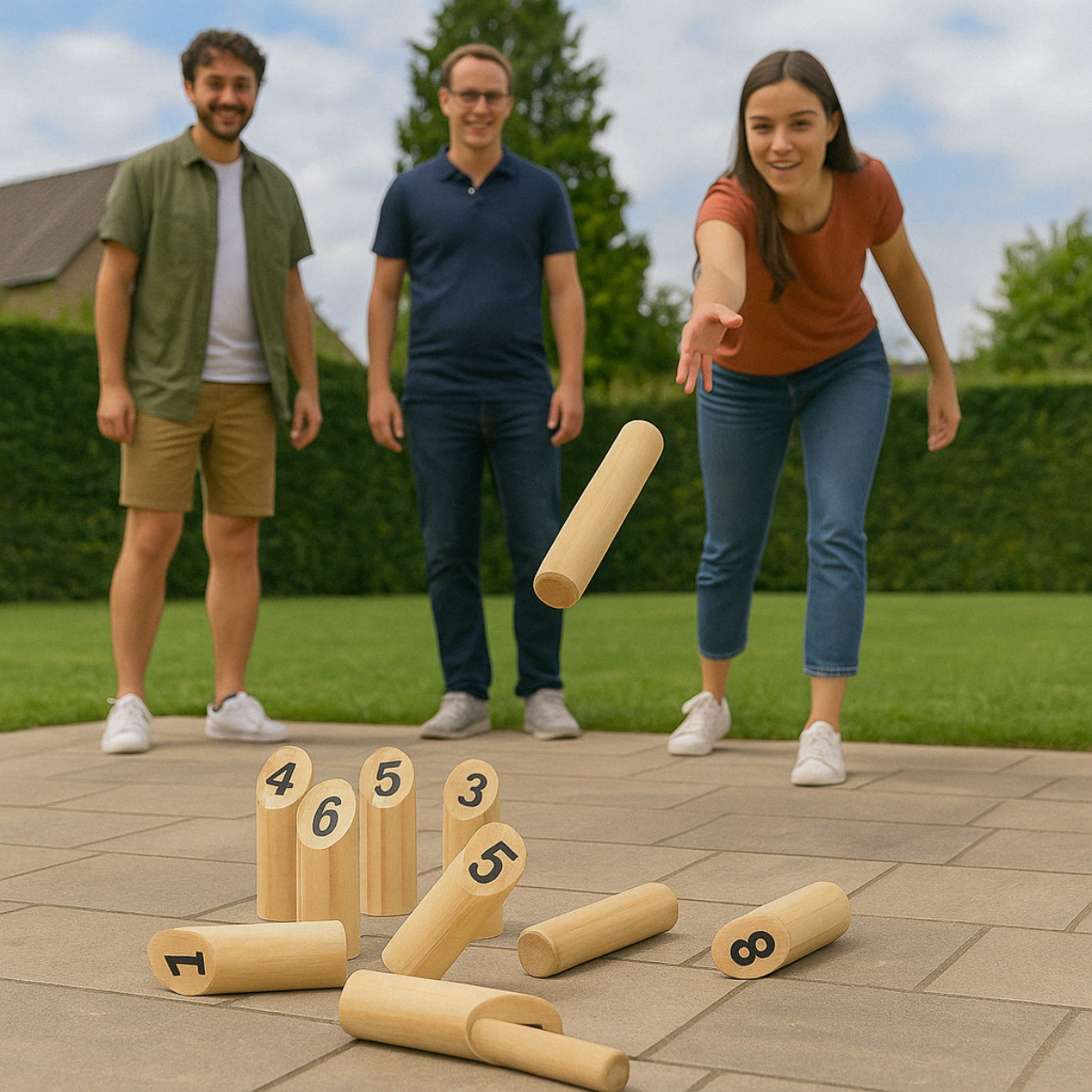 Houten Pinspel 13-Delig