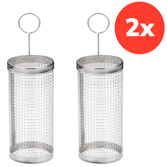 BBQ COLLECTION GRILLMAND SET 2 STUKS ROESTVRIJ STAAL Ø7,5CM - Tuincentrum Lopik