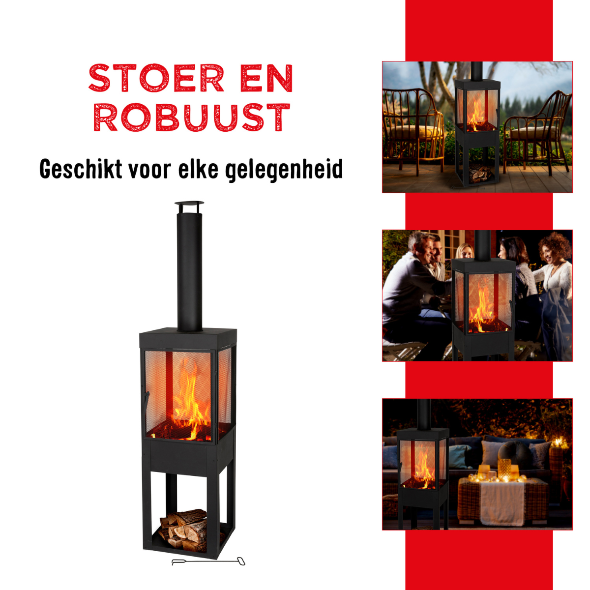 Fire Basket 48,4X44,4X192,8 Cm