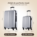 Trolley Set 2Pcs Silver