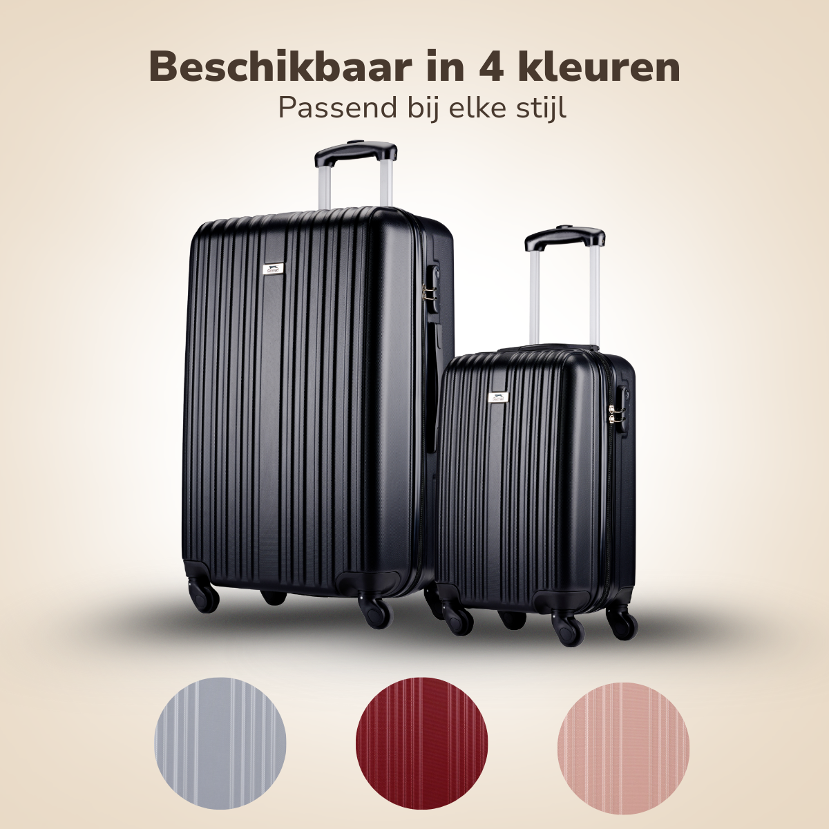 Trolley Set 2Pcs Black