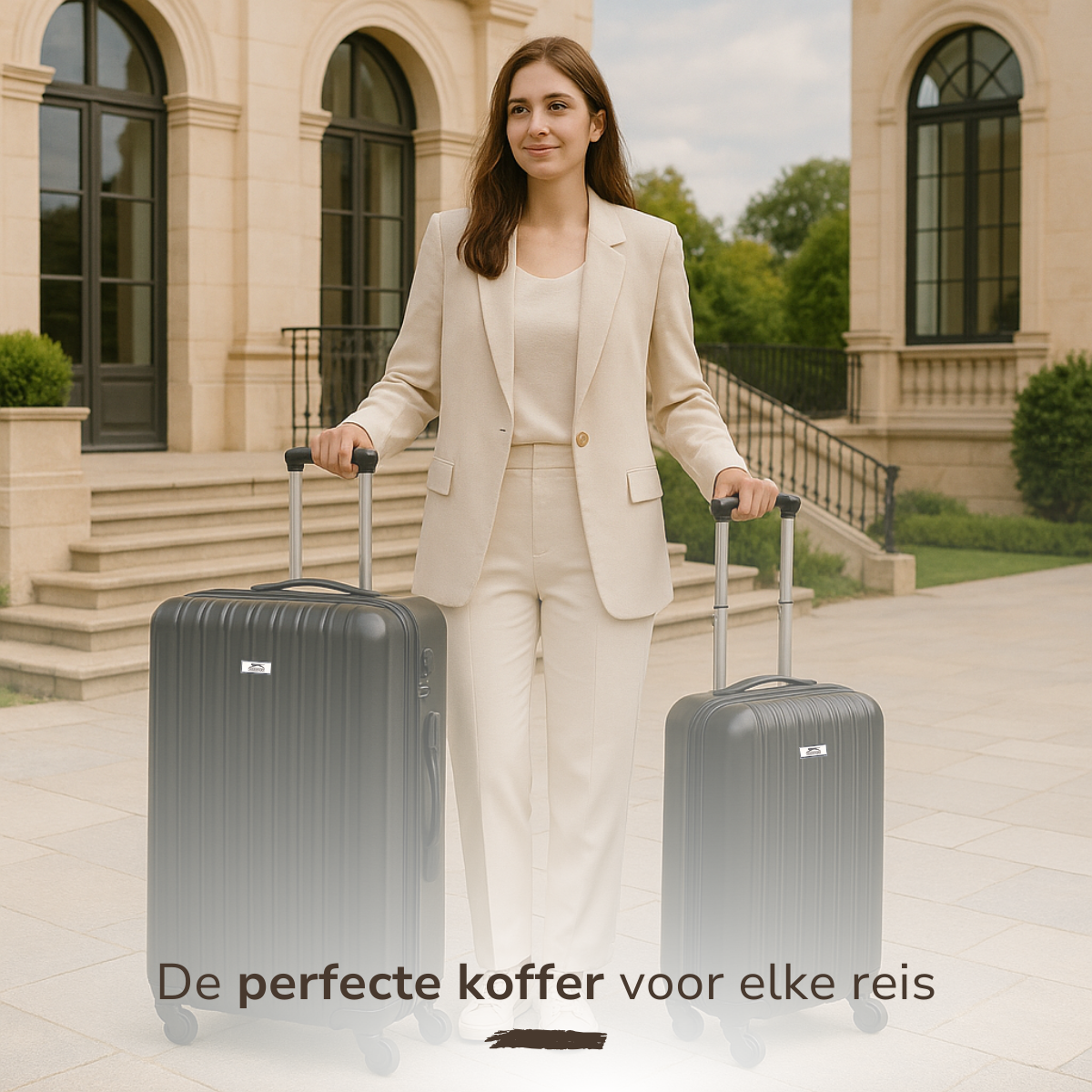 Trolley Set 2Pcs Black