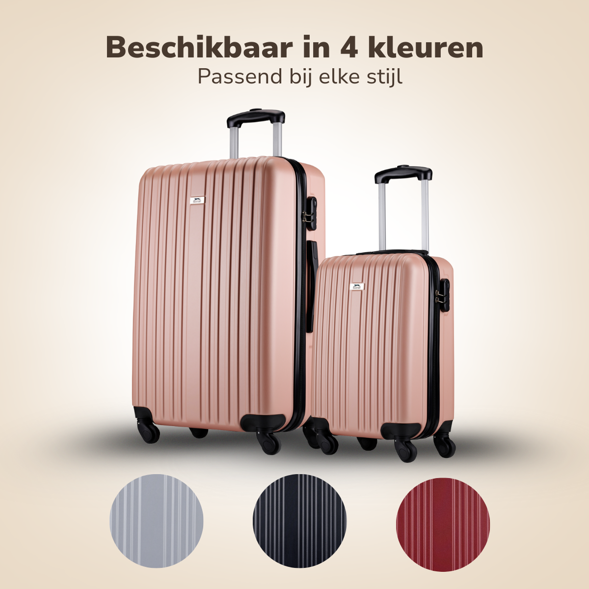 Trolley Set 2Pc Rose Gold
