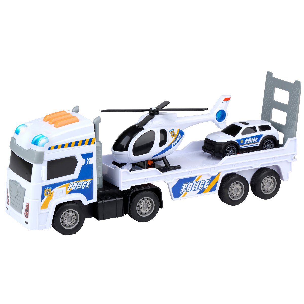 Police Truck Set 3Pc B/O