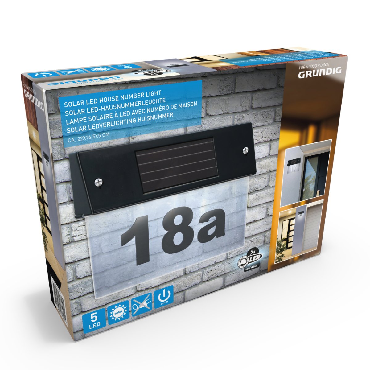 Solar House Number Light - Tuincentrum Lopik
