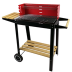 BBQ COLLECTION BARBECUE HOUTSKOOL OP WIELEN 83X28X83CM - Tuincentrum Lopik