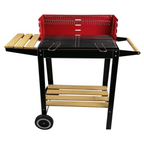 BBQ COLLECTION BARBECUE HOUTSKOOL OP WIELEN 83X28X83CM - Tuincentrum Lopik