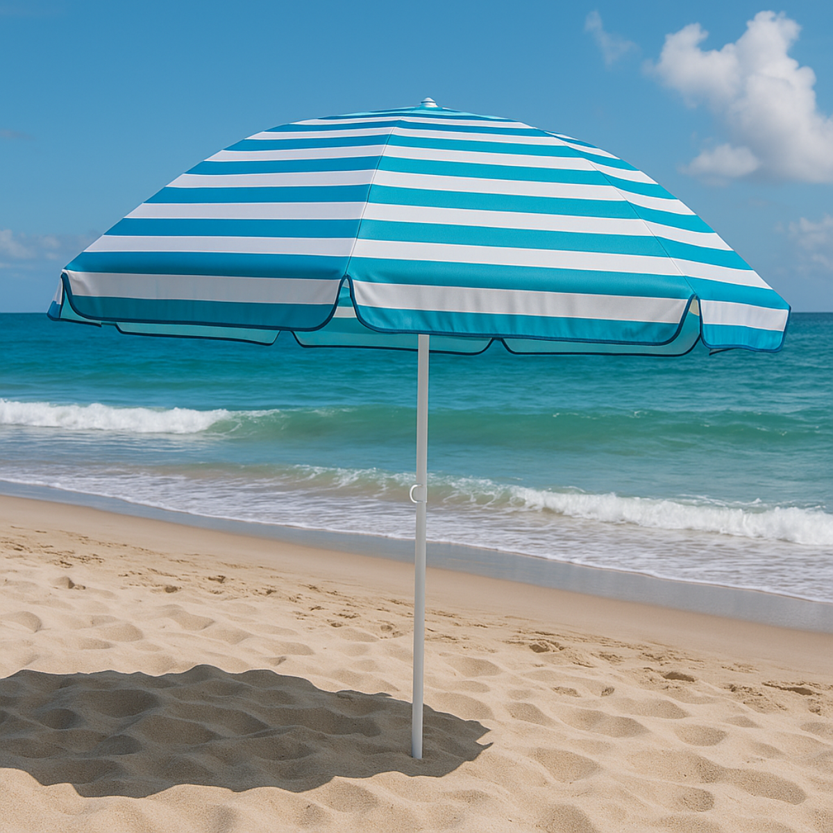 Beach Umbrella Blue Stripe
