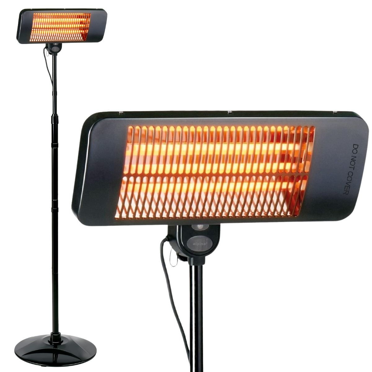 Patio Heater Standing 650-2000