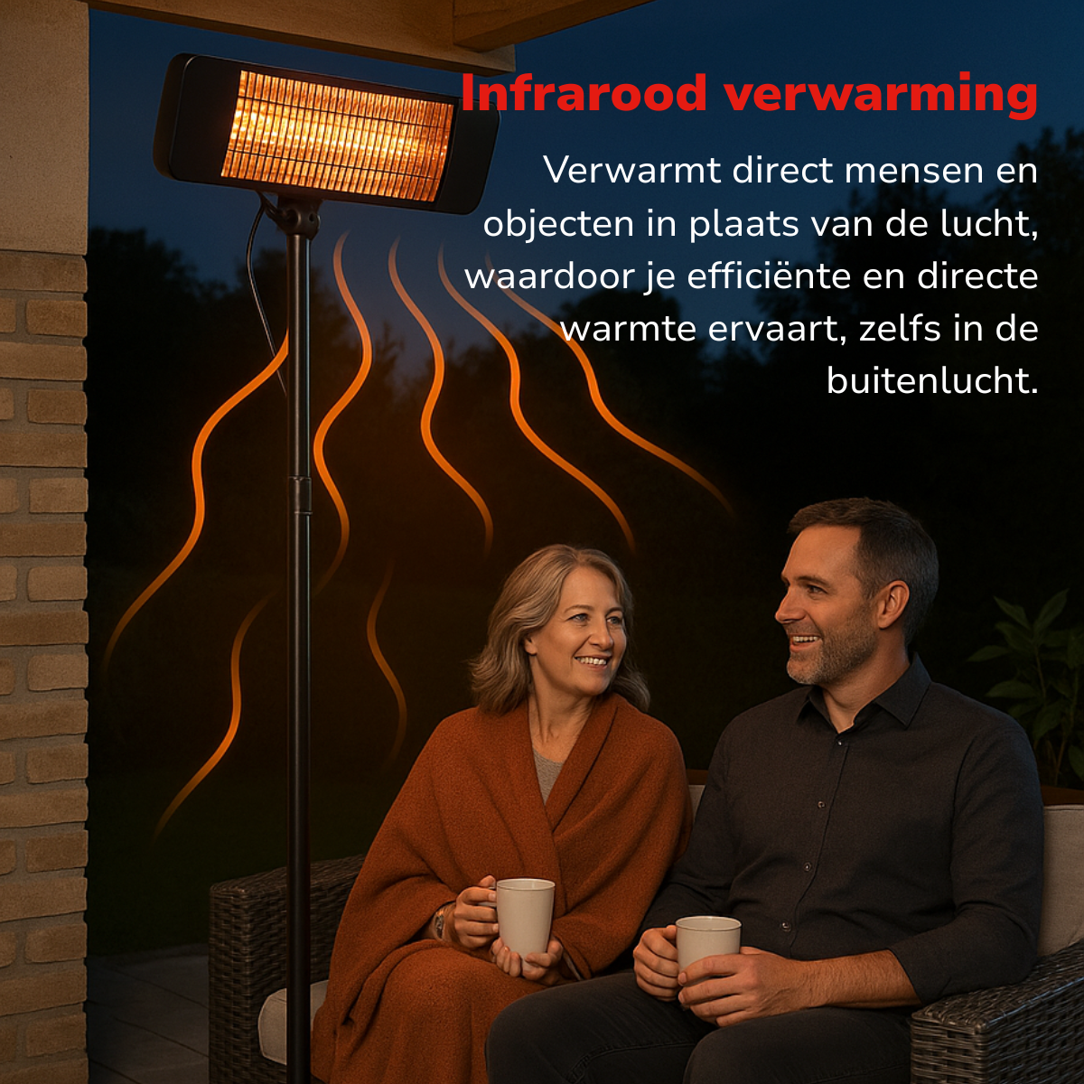 Patio Heater Standing 650-2000