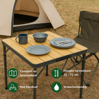 CAMP ACTIVE OPVOUWBARE CAMPINGTAFEL BAMBOE 75X55CM - Tuincentrum Lopik