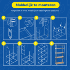 KINZO SHELF RACK 5 LAYERS  OPBERGREK 5 LAGEN - Tuincentrum Lopik