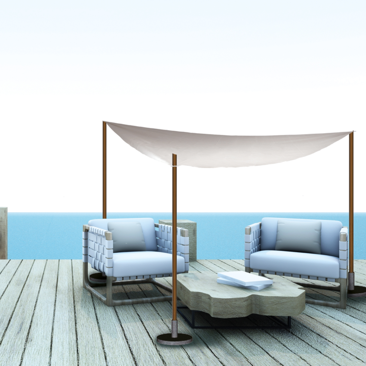 Sun Shade 3.6X3.6X3,6M 3Ass