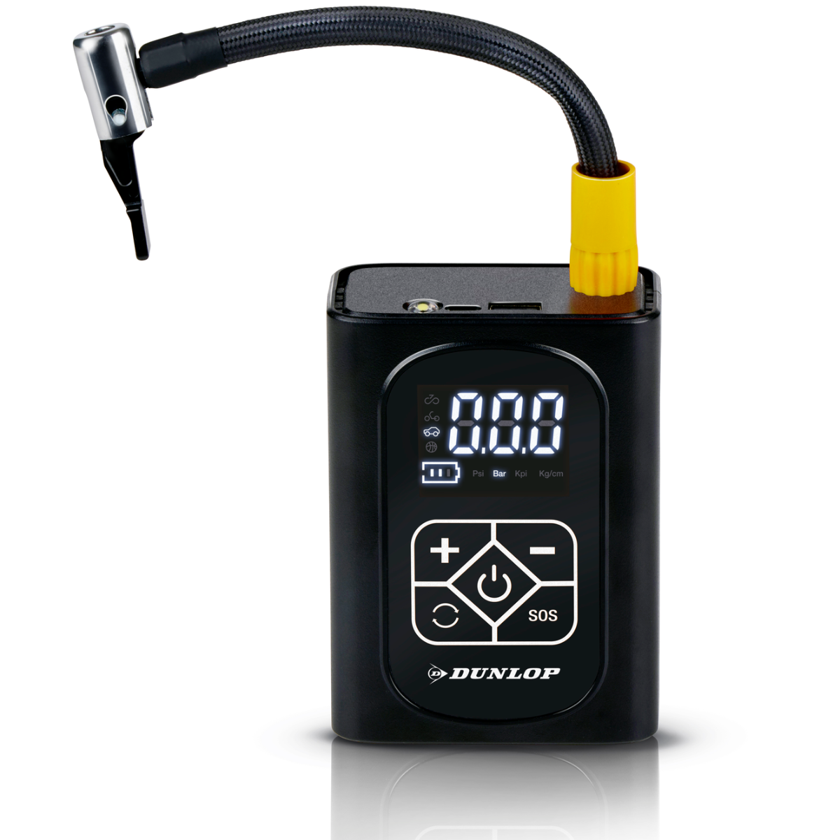 Dunli Compressor DUNLOP DIGITALE LUCHTCOMPRESSOR MET POWERBANK EN LED - Tuincentrum ...