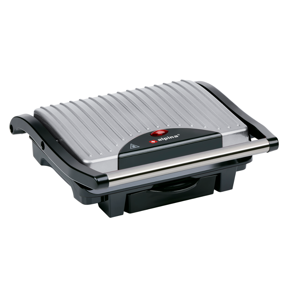 ALPINA CONTACTGRILL 1000W -VEELZIJDIGE ELEKTRISCHE GRILL ZILVER - Tuincentrum Lopik