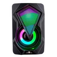 NO FEAR USB SPEAKERSET 2 STUKS 18W BLUETOOTH AUX RGB ZWART - Tuincentrum Lopik