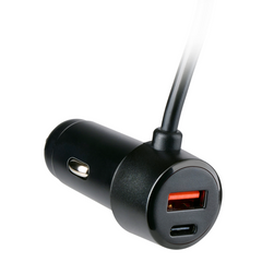 DUNLOP CAR CHARGER 12-24V USB A+C W/HUB - Tuincentrum Lopik