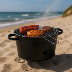 ALPINA BBQ BUCKET TAFELBARBECUE HOUTSKOOL Ø32CM - Tuincentrum Lopik