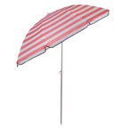 CAMP ACTIVE STRANDPARASOL ROZE GESTREEPT - Tuincentrum Lopik