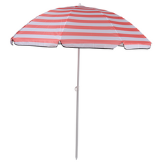 CAMP ACTIVE STRANDPARASOL ROZE GESTREEPT - Tuincentrum Lopik