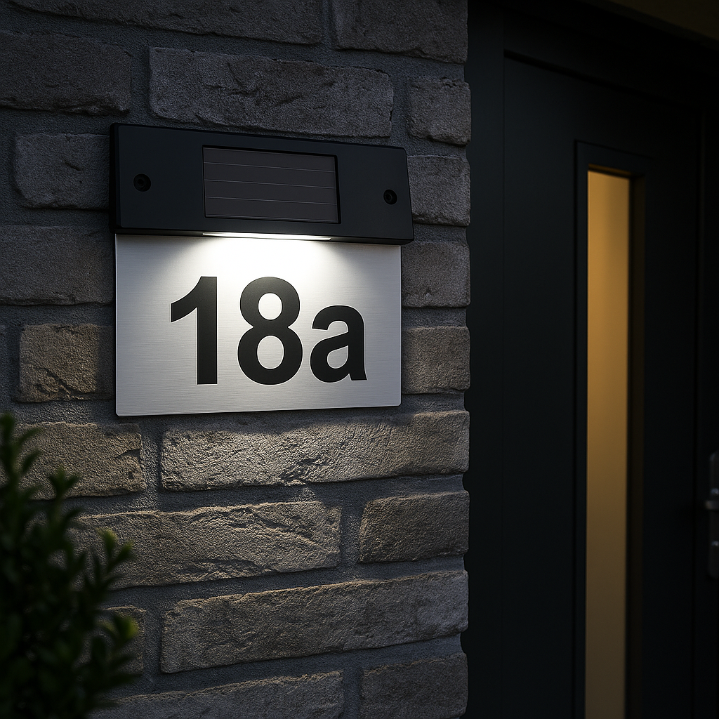 Solar House Number Light - Tuincentrum Lopik